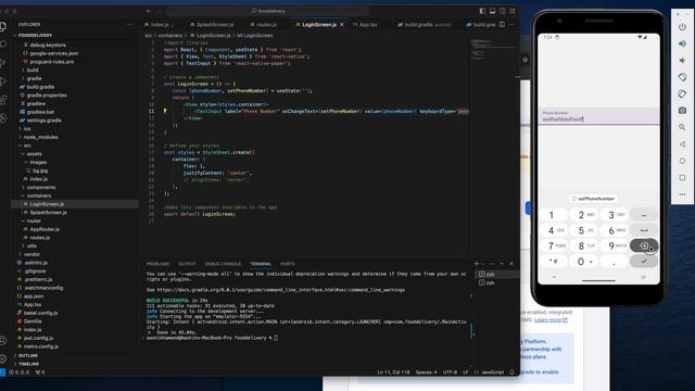 Firebase Mobile Auth Login [Food Delivery App] [React Native Tamil] [PART-4]
