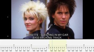 ROXETTE - Sleeping in my car [BASSLESS BACKING TRACK + TAB]