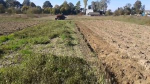 пахота самодельным трактором