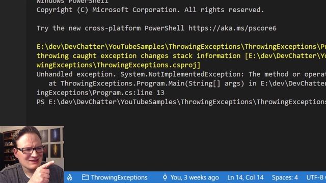 Never Re-Throw Exceptions in C# Do This Instead - DevChatter #csharp #programming #tutorial смотреть онлайн