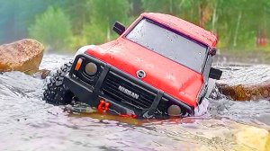 Nissan Patrol 4x4 RC CAR: Экстремальное пересечение горной реки!