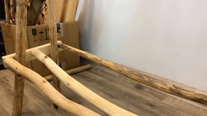 DIY \ Рейл из веток своими руками \ Как очистить ветку от коры? \ Необычный рейл из леса \  #12