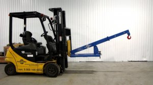 Навесная крановая установка на вилочный погрузчик от компании «АлтайСтройМаш»