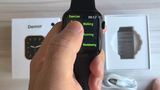DEMOR Smart Watch IWO W46 Series 6 44mm 40mm Smartwatch Unboxing Relógio Inteligente Function Reive смотреть онлайн