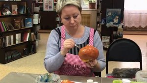 Мастер-класс "Тыква из папье-маше"