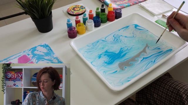 Корабль в стиле Эбру Как научится рисовать на воде? Удивительное искусство Турции смотреть онлайн