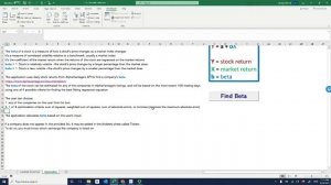 Excel VBA: Calculate Beta