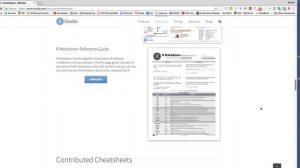 Find Cheatsheets in RStudio