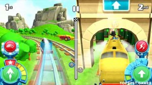 Thomas & Friends: Go Go Thomas! #91 🍋🌙🐬🔵Diesel 10 VS Thomas at Funnel Tunnel Toy Train Set 2 Player