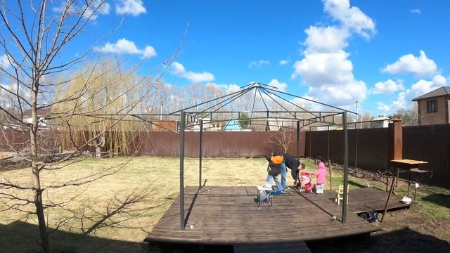 Ставим шатер на даче смотреть онлайн