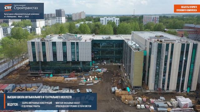 Cтроительство культурно-образовательного комплекса в Кемерово. Май, 2022 г. смотреть онлайн