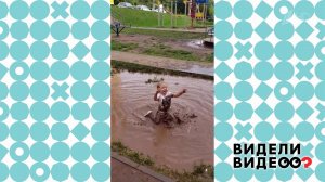 Заплыв в луже. Видели видео? Фрагмент выпуска от 11.04.2021