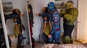 Zombie Hulk VS Avengers - Hide and Seek!