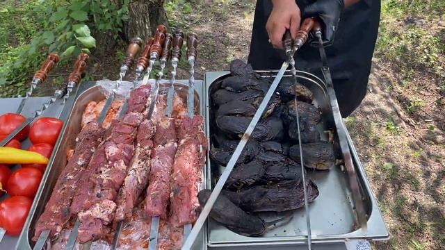 ШАШЛЫК НА БЕРЕГУ ДОНА.BARBECUE ON THE BANK OF THE DON.