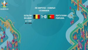 Футбол ЧЕМПИОНАТ ЕВРОПЫ ЕВРО 2020 4-й МАТЧ ПЛЕЙ ОФФ БЕЛЬГИЯ-ПОРТУГАЛИЯ  ЧЕМПИОН ПОВЕРЖЕН РЕЗУЛЬТАТ