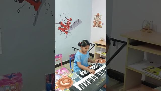 Cute kid's play amazing music l bigil movie BGM Melodica with keyboard  l fingering practice