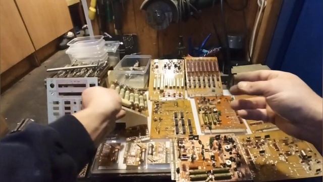 Ч3-57 частотомер. Разбор. драгосодержащие радиодетали. смотреть онлайн