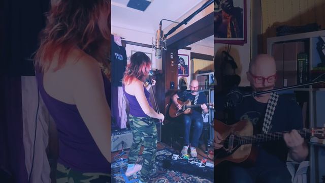 Jamming on our new tune Pterodactyl music guitar acoustic songwriter folk  electricviolin