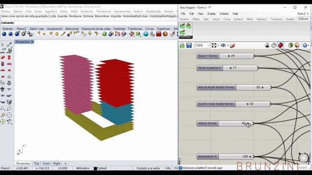 Grasshopper + Excel interface _ diseño generativo смотреть онлайн