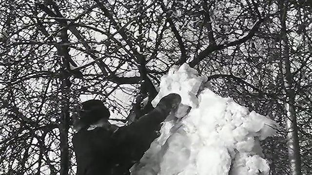 1969 год. Тюмень. Горсад оформляют к Новому году.