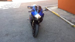 Suzuki Gsxr600 K7 Blue Black Fast Motorcycle Engine Start