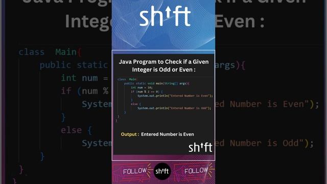 Java Program to Check if a Given Integer is Odd or Even