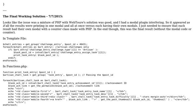 Wordpress: How to iterate within Magic Fields Group foreach loop? смотреть онлайн