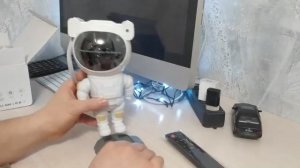 Проектор звездное небо космонавт, обзор с алиэкспресса, лазерный проектор, ночной светильник 2022 г.