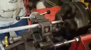 Станок резьбонарезной. Пример работы станка.