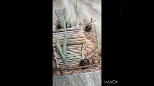 Осенняя поделка из природного материала "Домик в лесу" #своимируками #handmade #санктпетербург