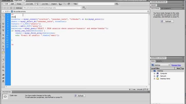 Video Aula - Login PHP+MySQL (Parte 2) смотреть онлайн