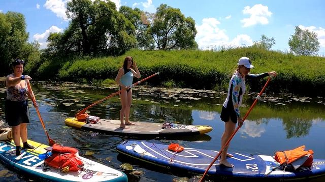 Путешествие на SUP по Северке 22 км и чистка завалов смотреть онлайн