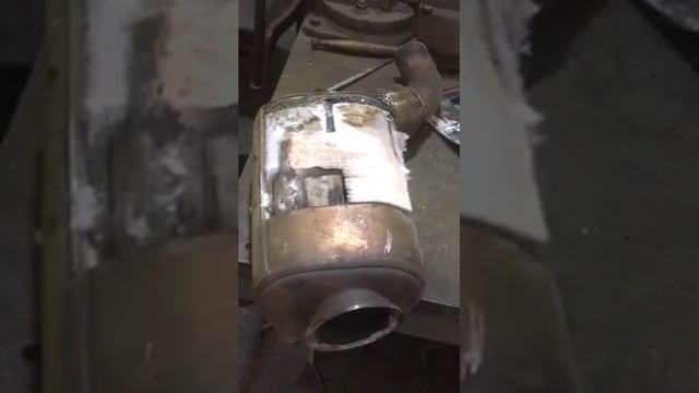 DPF X5 2009 3.0 вырезаем сажевый и удаляем DPF фильтр часть первая