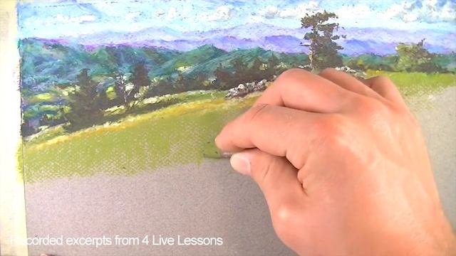 Oil Pastel Landscape Demonstration смотреть онлайн