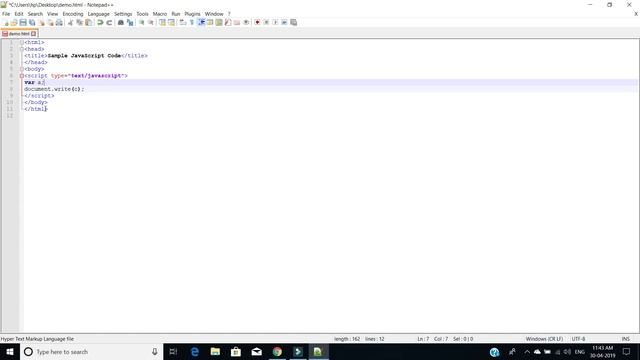 Variable Declaration, Control Structures,Pop Up Box in JavaScript