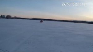 Аэролодка с двигателем ваз на льду