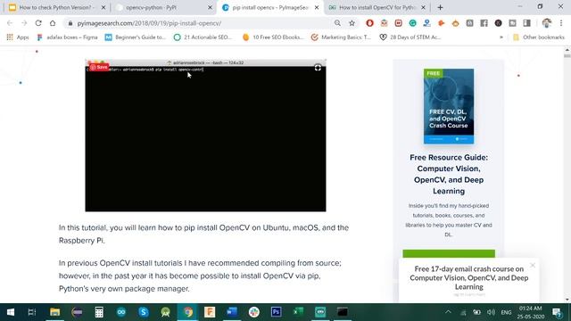 How to install Opencv python on windows? (In Just 4 mins)