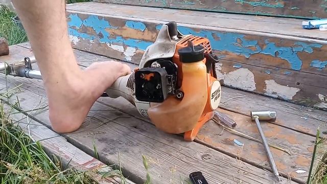 Мотокоса триммер Stihl FS 55 не набирает обороты смотреть онлайн