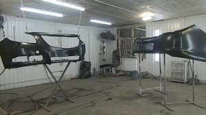 Покраска залипушного бампера с помощью силлера BODY 970.