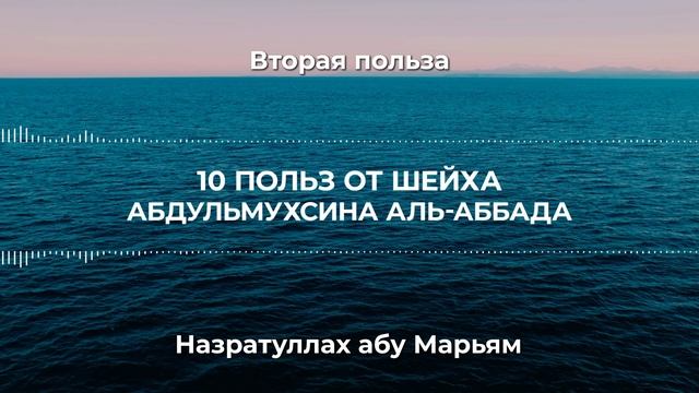 2. Десять польз от Шейха АбдульМухсина аль-Аббада. Назратуллах абу Марьям