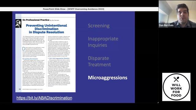 Overcoming Avoidance of Diversity Changes in Dispute Resolution  Tools for Change with Dan Berstein