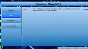 Código U1102 Mitsubishi, o que significa?