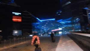 Самара | вход на ЖД вокзал ночью