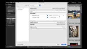 Экспорт обработанных изображений из Lightroom