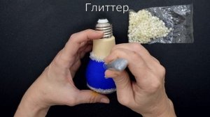 Новогодняя поделка в детский сад, звездочёт из лампочки