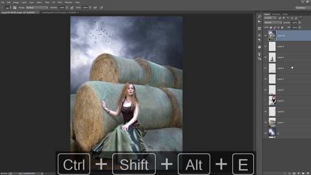 Fantasy Light Effects | Photoshop Manipulation | Girl on Role смотреть онлайн