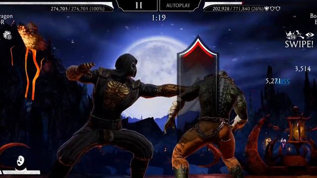 TREMOR BRUTALITY ON BOSSES LIZARD NOOB & BARAKA. Mortal Kombat Mobile