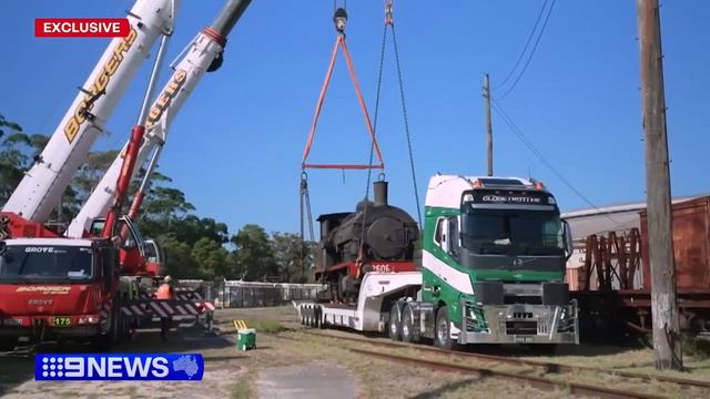 Old steam trains set to be preserved in Sydney | 9 News Australia смотреть онлайн