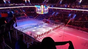 Гимн России на матче плей-офф КХЛ ЦСКА – Динамо Москва