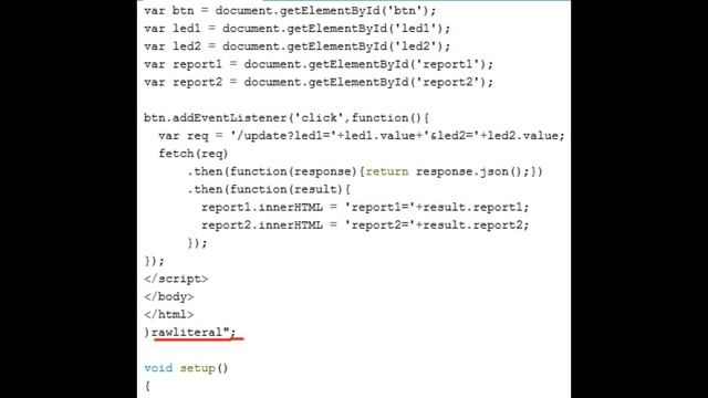 Заготовка асинхронный сервер на ESP8266, ESP32 смотреть онлайн